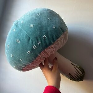 John Darian target mushroom pillow 2024 sold out! EUC  TEAL & Beige